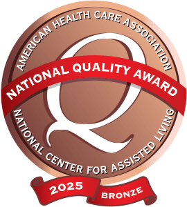 2025 recipient of the Bronze – Commitment to Quality Award by the AHCA/NCAL