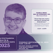 Pamela Reidy – Guest Speaker at the Oriol Foundation Health & Wellness Expo Pamela Reidy, Director of Community Education at Miles Funeral Home, guest speaker at the Oriol Foundation Health & Wellness Expo 2025.