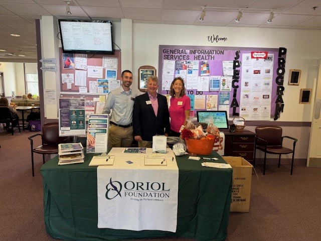 Oriol Foundation Welcoming Guests Foundation representatives shared information about our programs, including scholarships, caregiver and grief support groups, and community wellness initiatives.