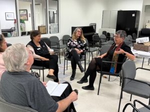 Pamela Reidy, Director of Community Education at Miles Funeral Homes, explored the healing power of writing in her talk “Preserving Your Legacy: Writing for Healing and Remembrance.”