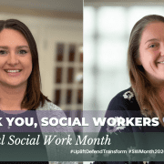 Logan Woodcome and Danielle Giardina recognized during Social Work Month at Oriol Health Care