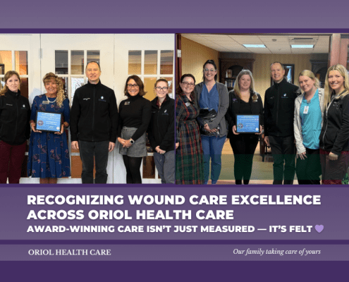 Holden and Oakdale rehabilitation teams recognized for wound care excellence at Oriol Health Care