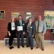 Nathan and David Oriol present the Oriol Foundation Accessibility Grant for Neurological Inclusion to Mountview Middle School leadership in Holden Massachusetts.