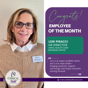 Lori Piracci May 2026 Employee of the Month Oriol Health Care Business Office