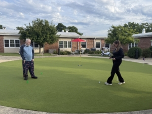 Putting Challenge 2026 Residents, families, team members, and community guests gather for Swing Into Wellness at Holden Rehabilitation & Skilled Nursing Center.