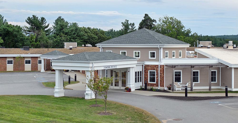 Front entrance of Holden Rehabilitation & Skilled Nursing Center