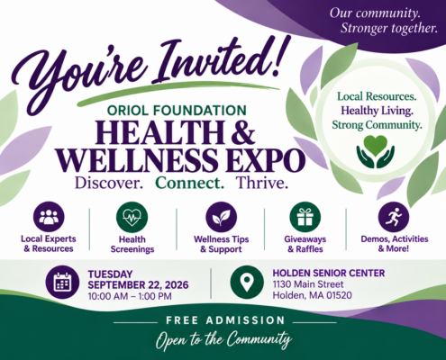 Oriol Foundation Health & Wellness Expo at the Holden Senior Center on September 22, 2026